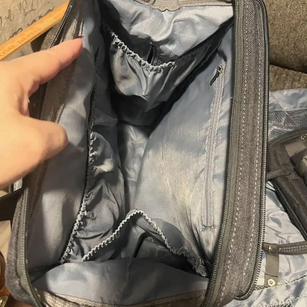 Hobest Backpack Diaper Bag Baby Gray Waterproof Multifunction Ourdoor Travel